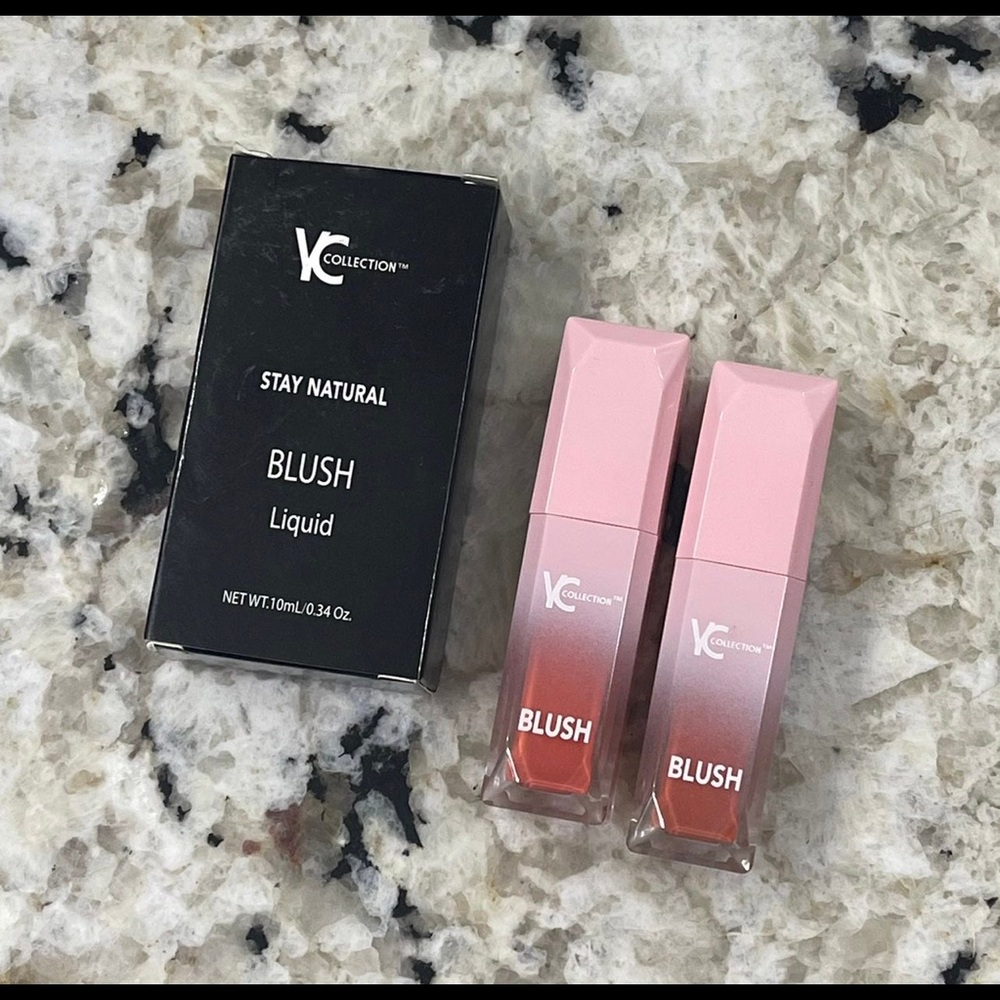NEW YC Collection Stay Natural Liquid Blush Duo - Watermelon and Gyayaba.
